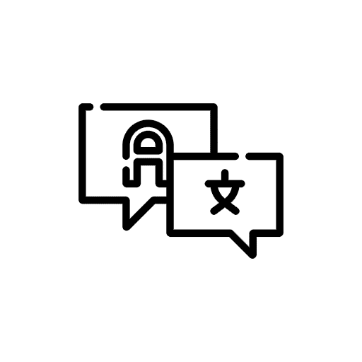 Multilingual Support Icon