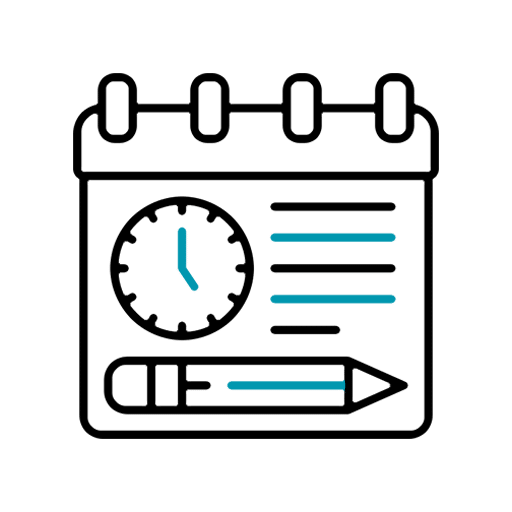 We are Accurate Punctual and Organized Icon
